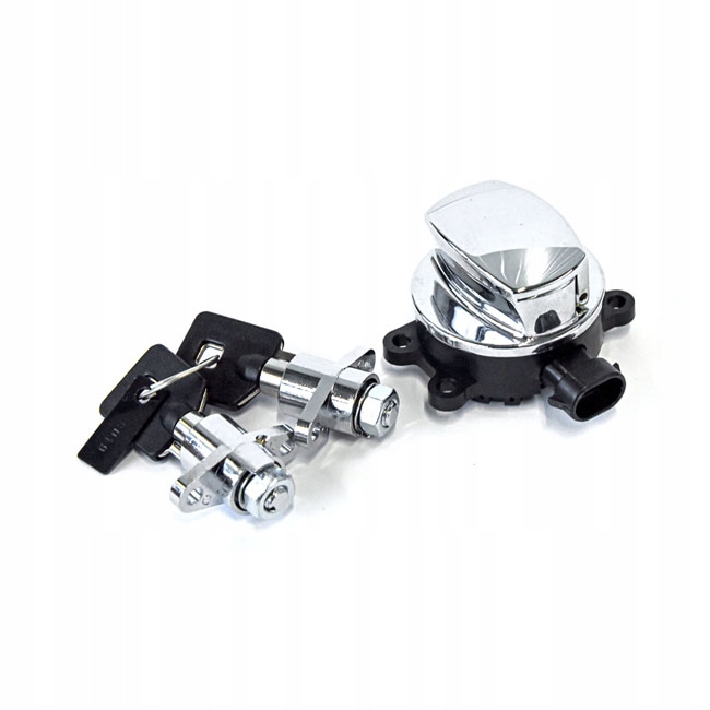Spínač Zapaľovania Chrom A Zámky Bočných Kufrov Road King