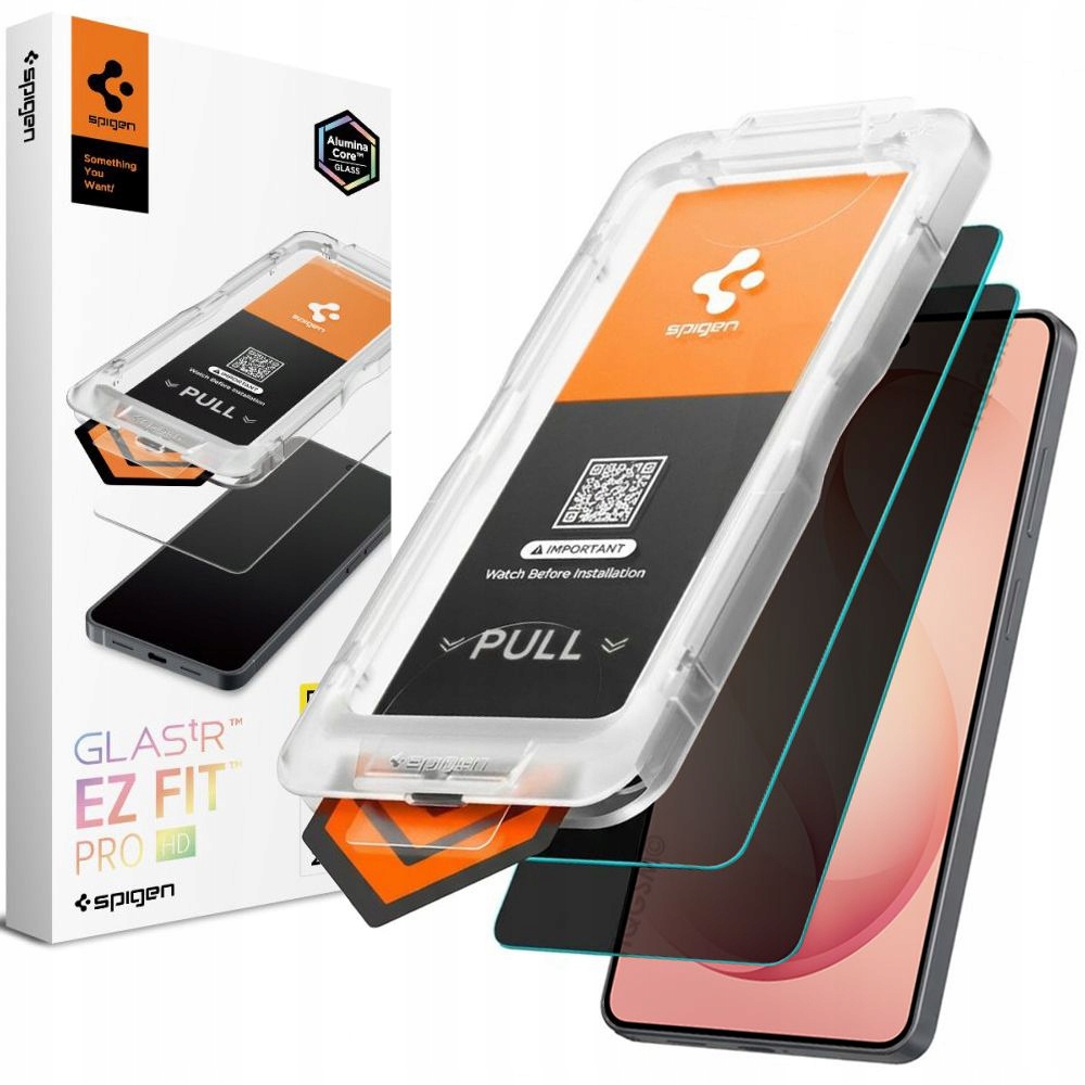 2x Sklo Spigen Ez Fit Privacy Alumina s aplikátorem pro Samsung Galaxy S26