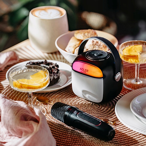 Głośnik Karaoke AD 1199 z Mikrofonem - SD/USB/AUX/Bluetooth