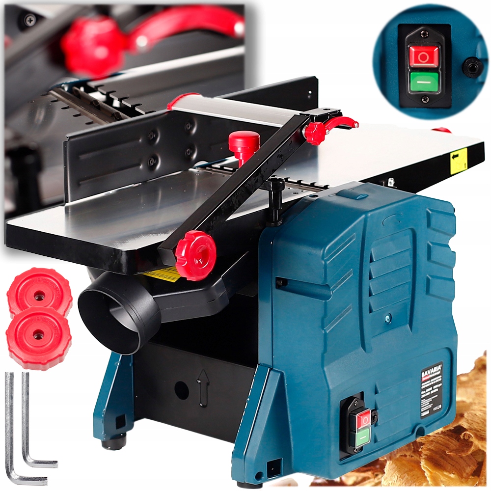 Strug Elektryczny Strugarka Grubościówka Heblarka 210MM Wyrównywarka 3MM