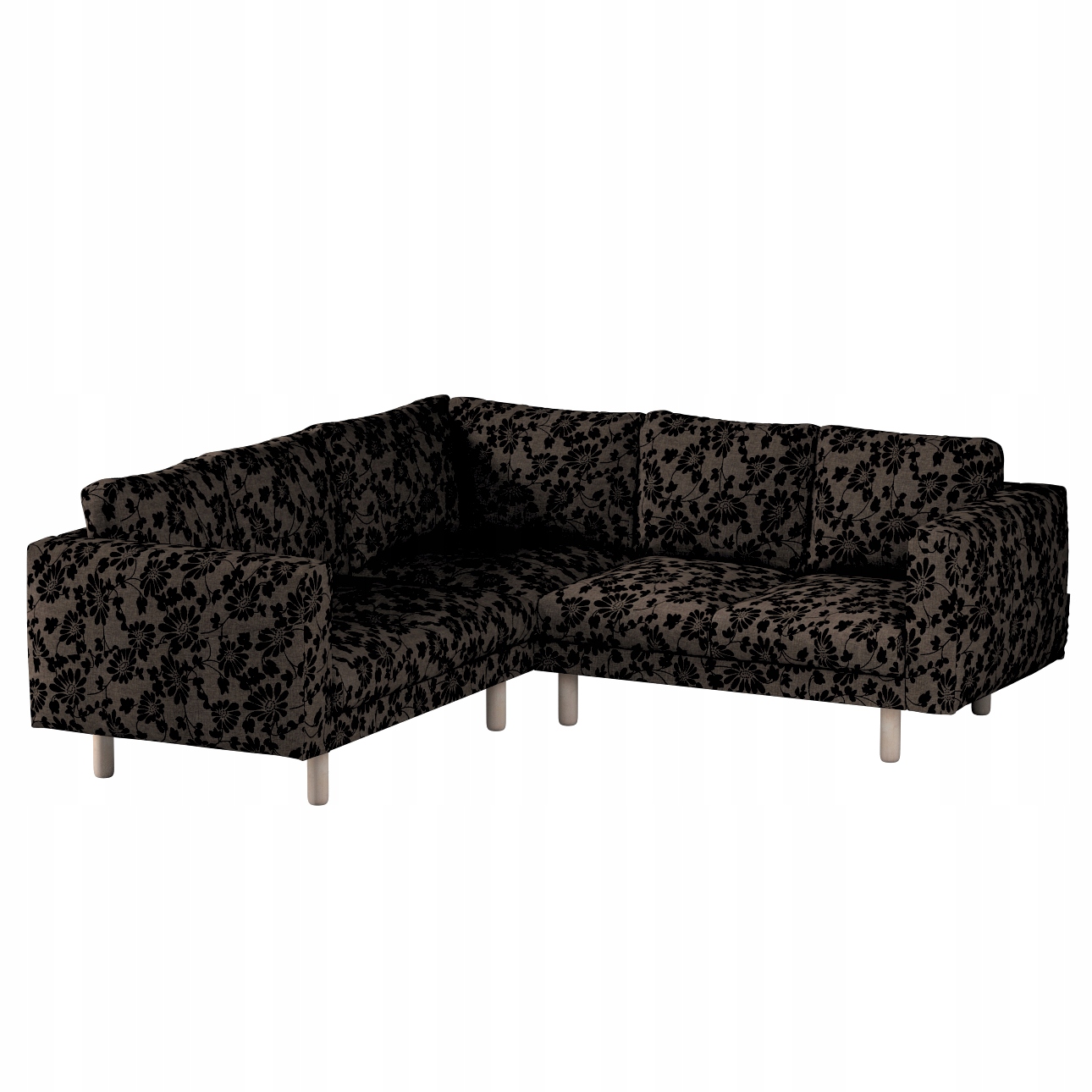 Dekoria potah na rohovou pohovku Norsborg pro 4 osoby Ikea šedý