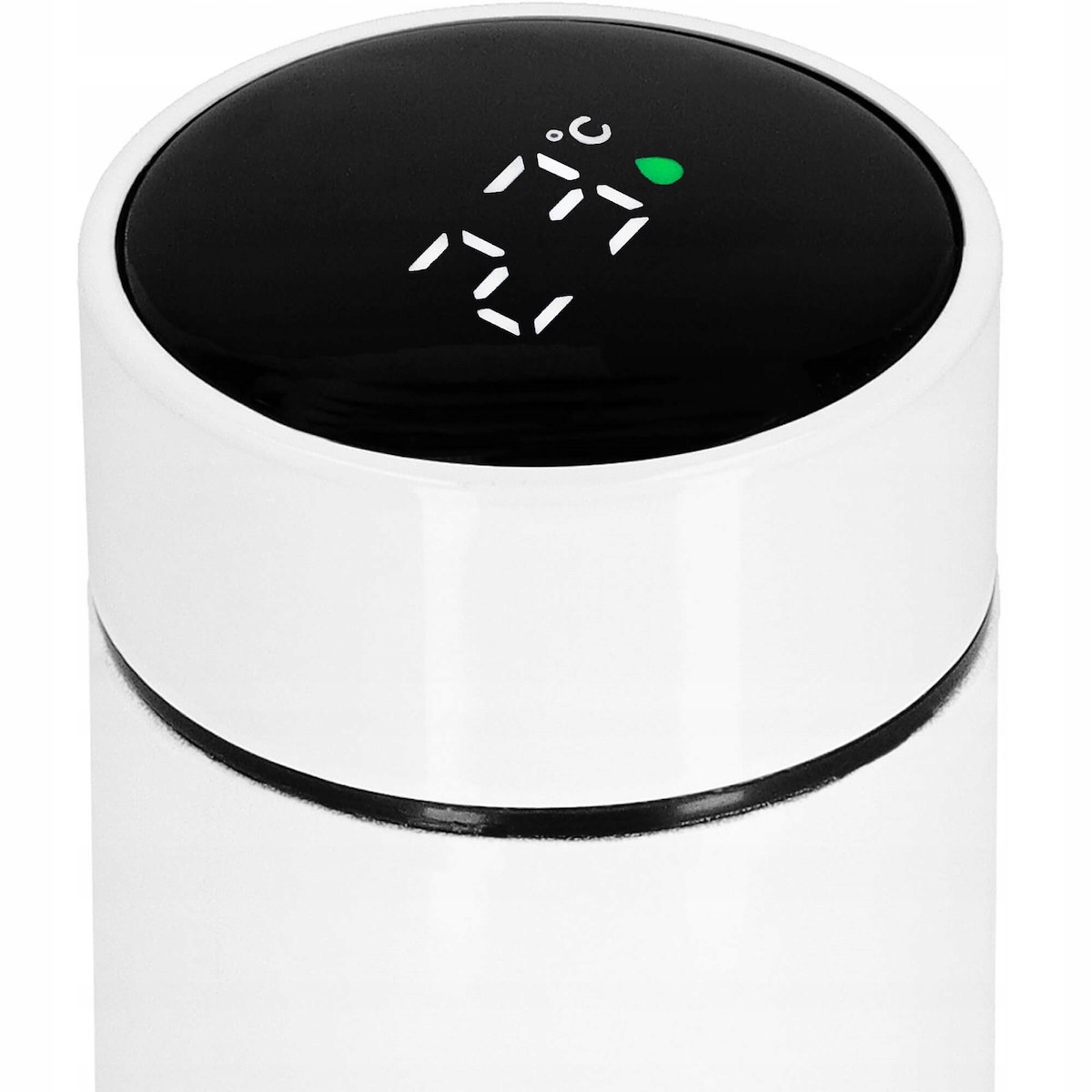 KUBEK TERMICZNY TERMOS LED 500ml NA KAWĘ HERBATĘ DOTYKOWY DO SAMOCHODU PRO Kolor dominujący biały