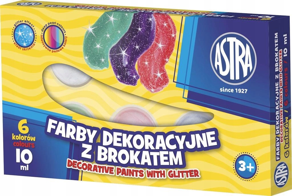 

Astra Farby brokatowe 6 x 10 ml