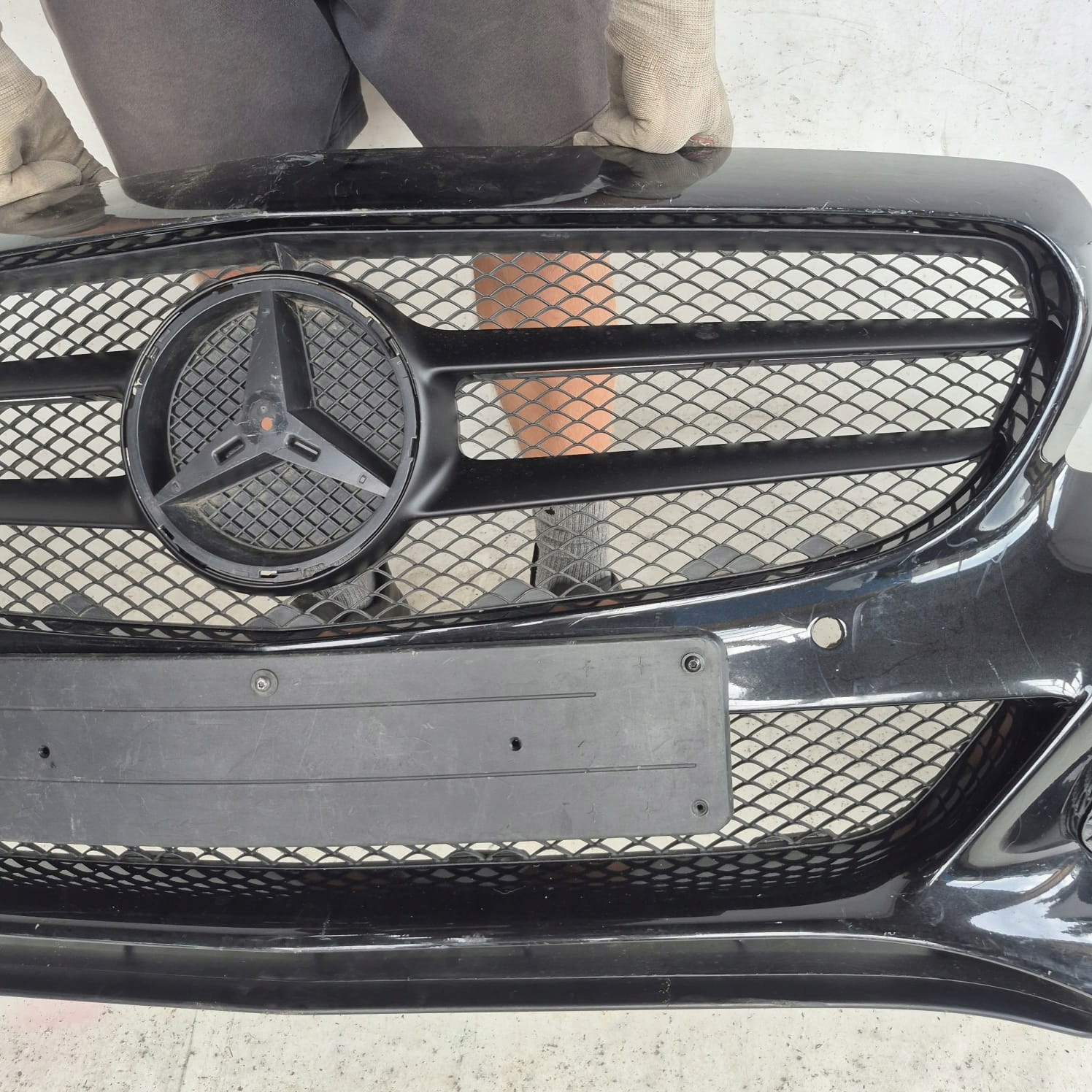 MERCEDES C-KLASA W205 14-> bumper front front PDC