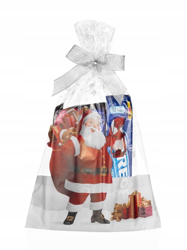 Woreczki CELOFANOWE torebki FOLIOWE MIKOŁAJ MIKOŁAJKI prezenty 25x40 10 szt Marka Strefa Opakowań