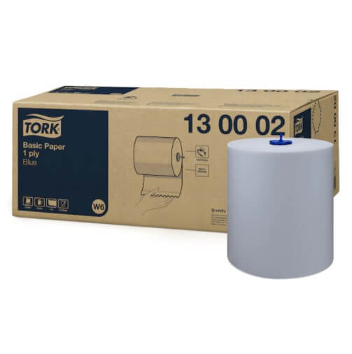 Tork 130008 modrý uterák papierový čistiaci prostriedok do dávkovača W6