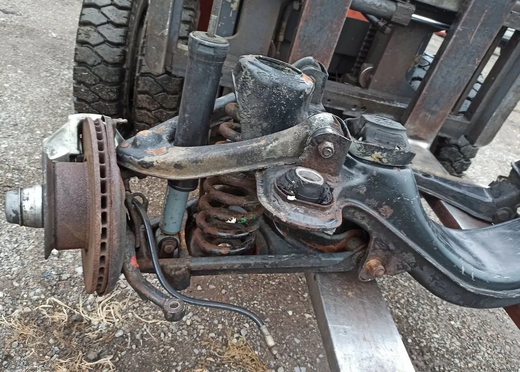 suspension beam axle beam front Mercedes R107 C107
