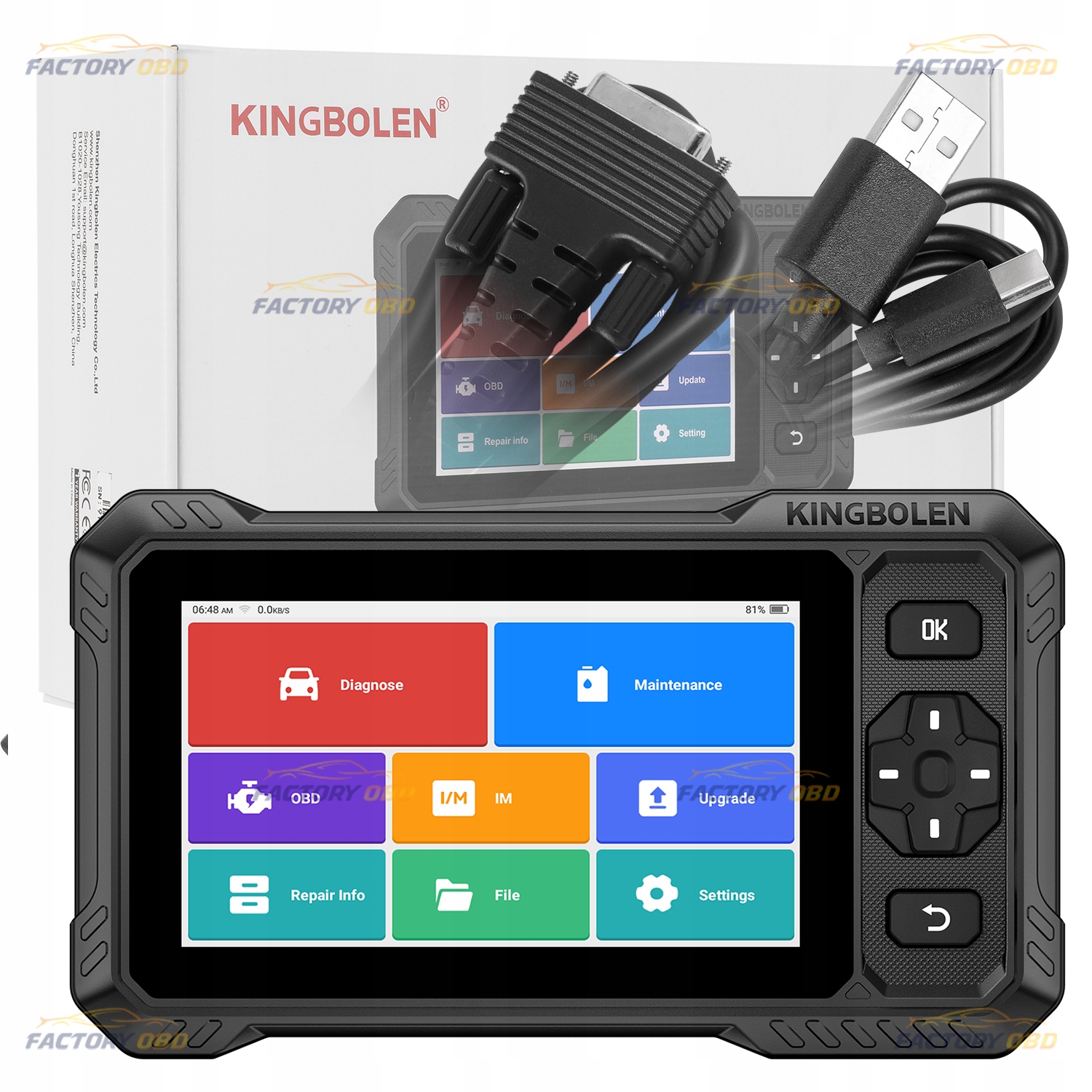 Kingbolen S6 Elite 2025 Can-fd OBD2 Diagnostický Nástroj Pl