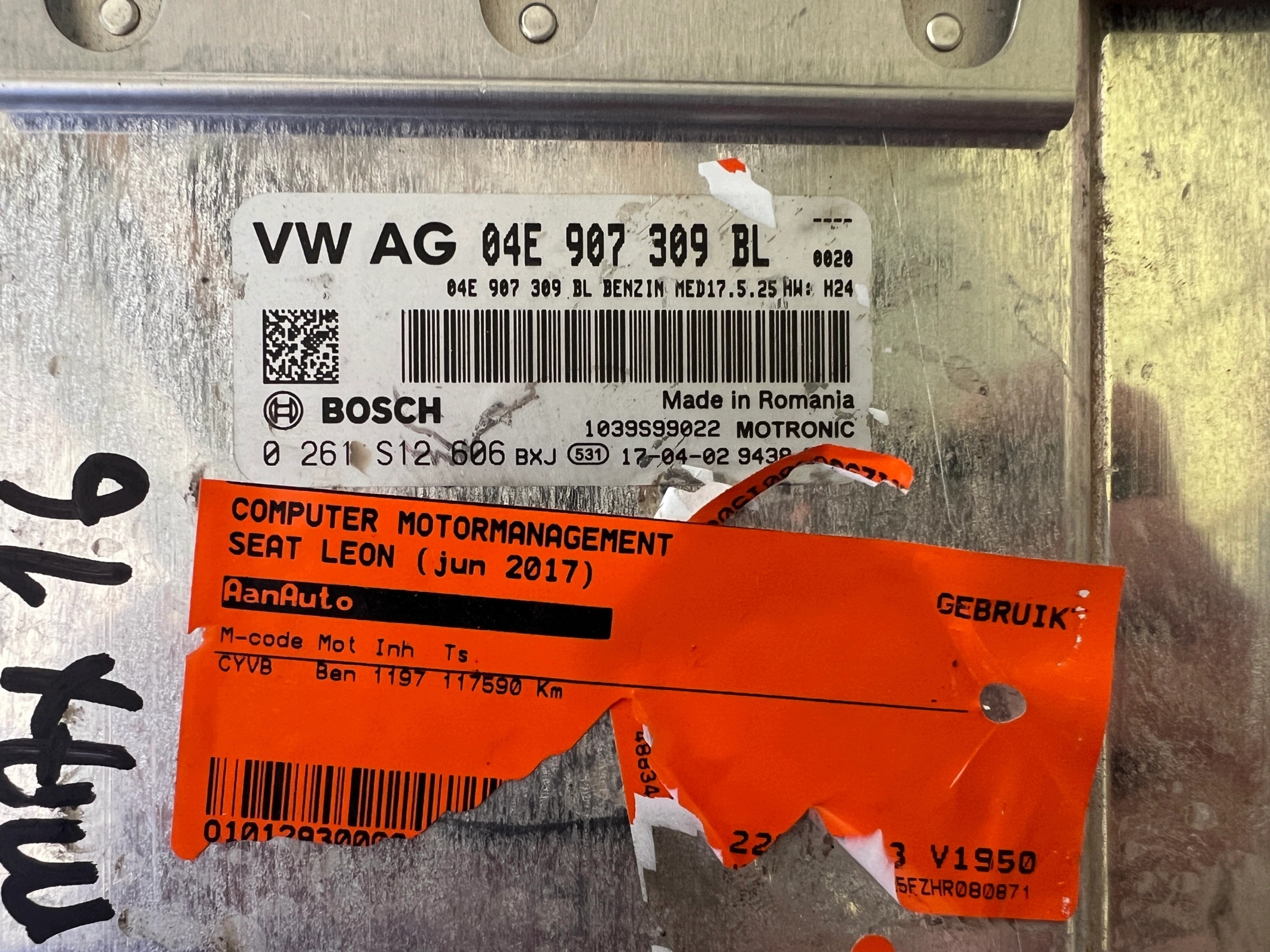 SEAT LEON 1.2 TSI CYVB 04E907309BL 0261S12606 1039S99022 computer Originale