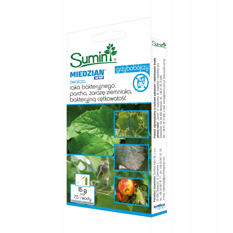 

Miedzian 50WP 15g Sumin Grzybobójczy Zaraza Parch