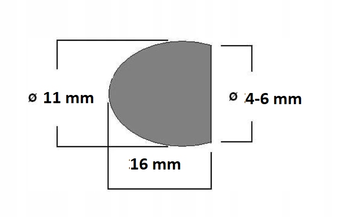 WIATROCHRON Monacor WS-150/SK Gąbka mikrofon 2-4mm Model WS-150/SK