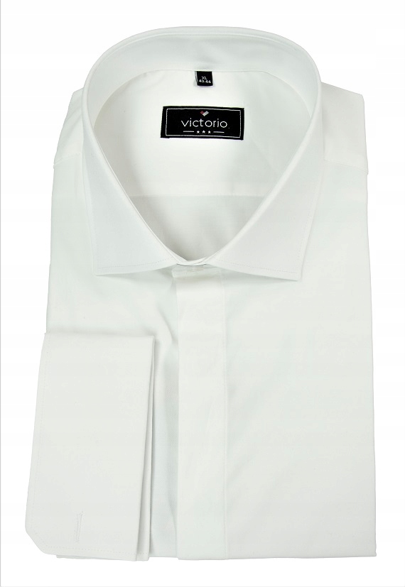 

Koszula męska ecru Slim elegancka z Elastanem