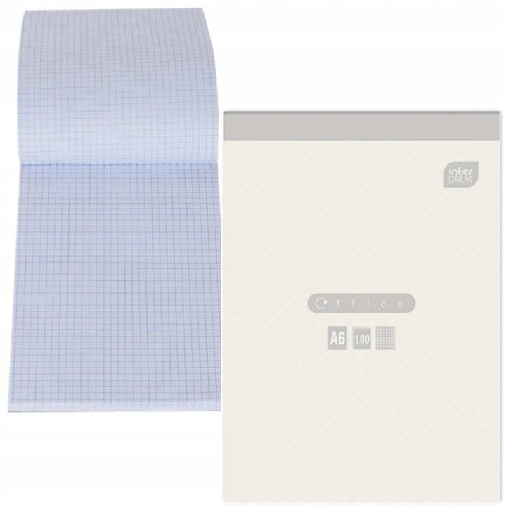 Blok notatnikowy A6 100K KRATKA INTERDRUK