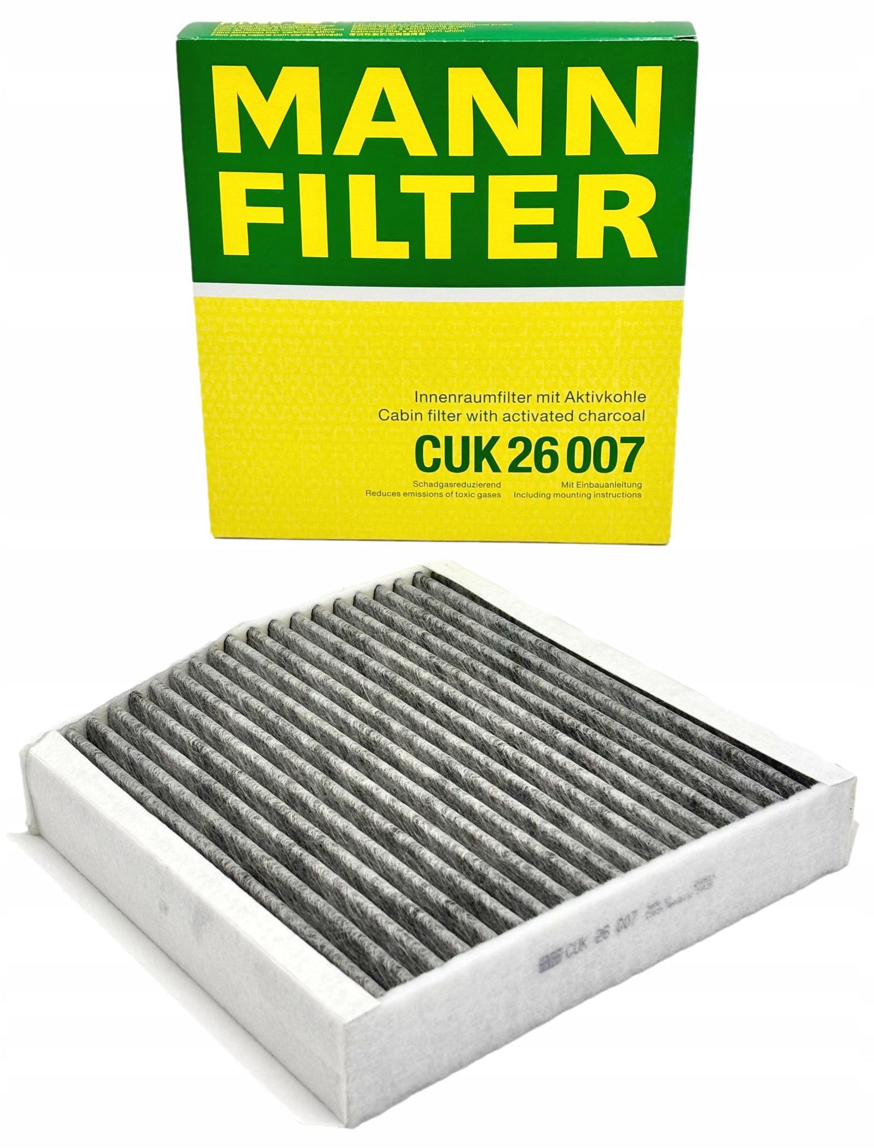 Mann Uhlíkový Kabinový Filtr Mercedes Infiniti CUK26007 Cuk 26 007