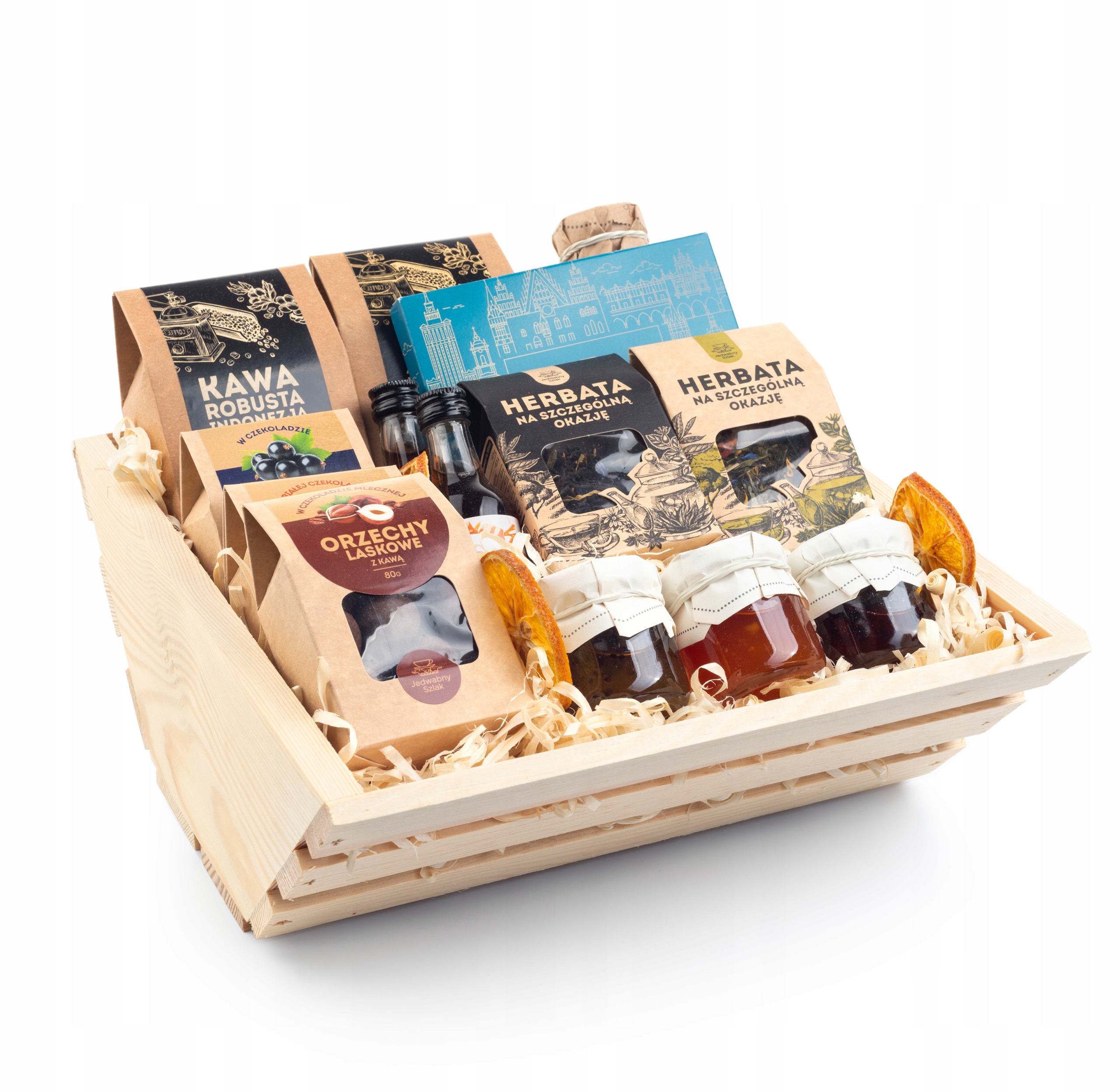 Levně Premium dárkový koš Káva Čaj k narozeninám, výročí, Box Dárek