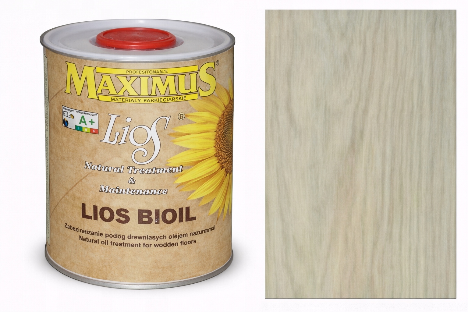 Maximus Lios Bioil Titanium grey Titanově šedý 1L barvicí olej na dřevo