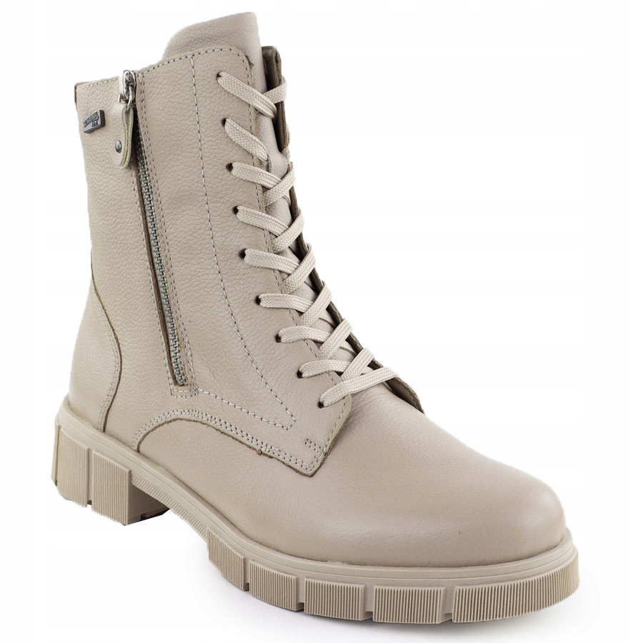 Kožené voděodolné workery béžové Rieker Remonte D2S72-60 40