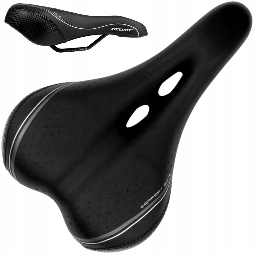Siodełko rowerowe męskie Accent Zone Men czarne
