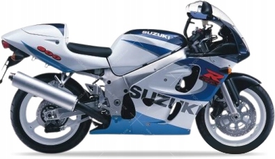 Nálepky Juula Na Suzuki Gsxr 600 1999 Modrá 1LF Biela Ojw