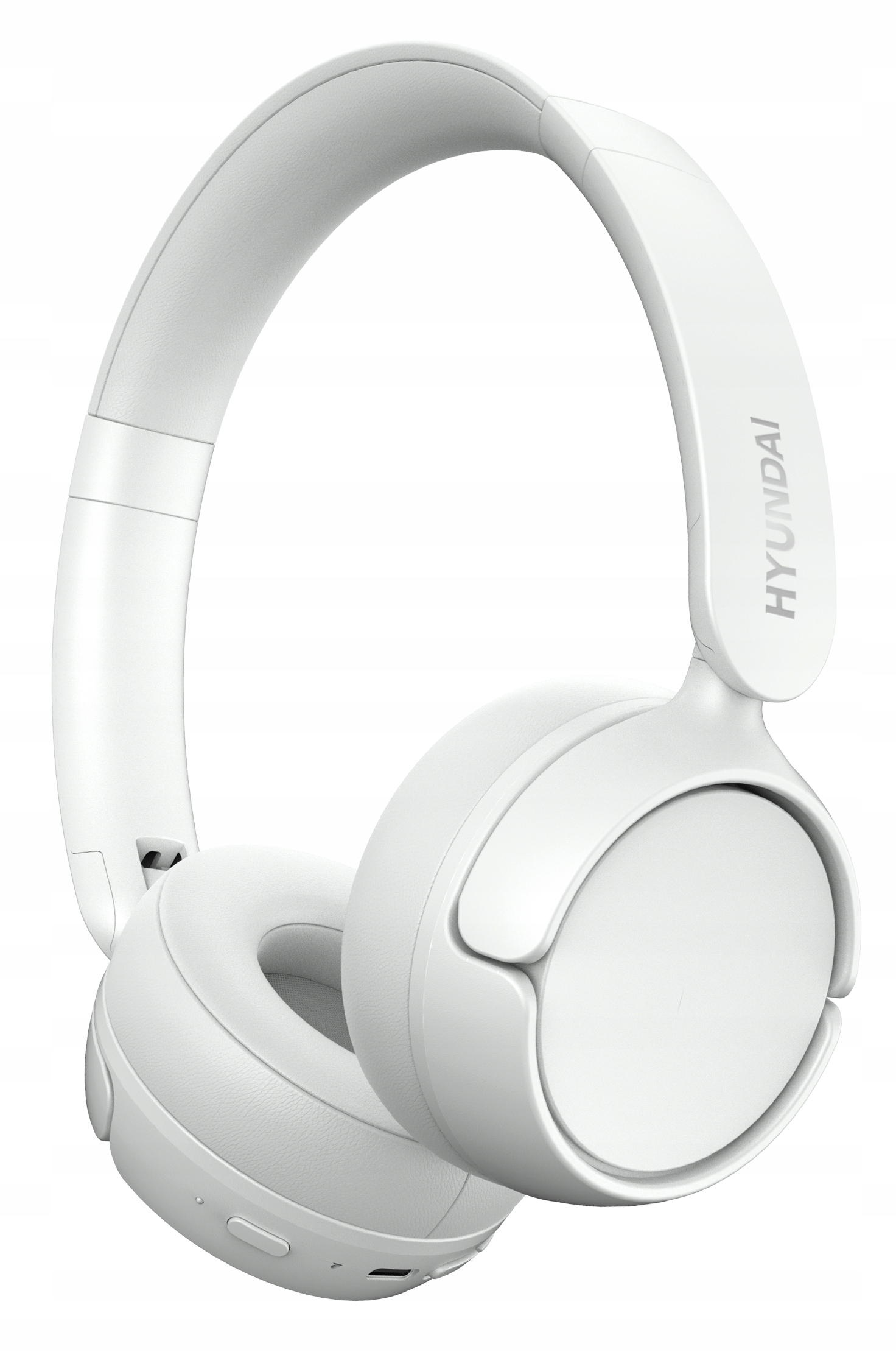 Słuchawki bezprzewodowe nauszne Hyundai HBTM50WT I 65H Pracy I Białe