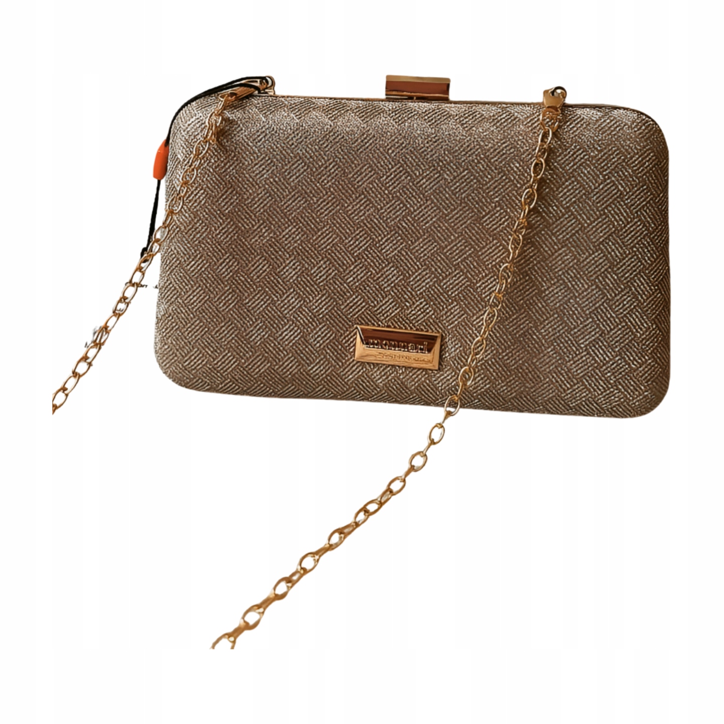 Monnari zlatá lesklá vizitková kabelka