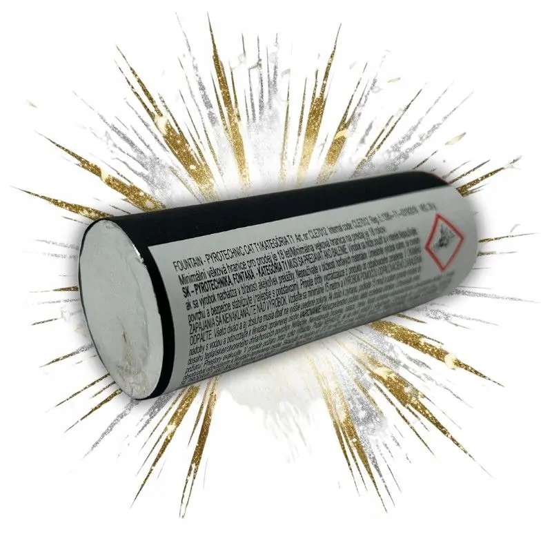 Fontanna iskier SrPyro CLE7012 - 20 sekund, 2 metry - 1szt. NO SMELL
