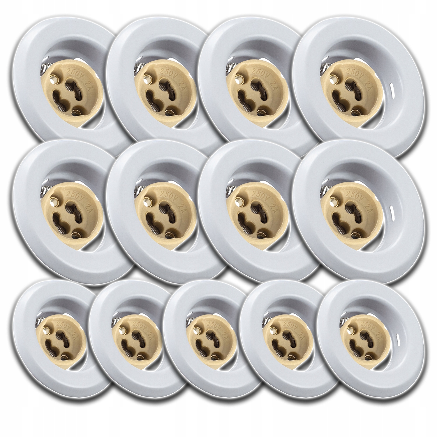 13x Kulaté Stropní Svítidlo Pod Omítku Zásuvka Konektor Pro Žárovku GU10