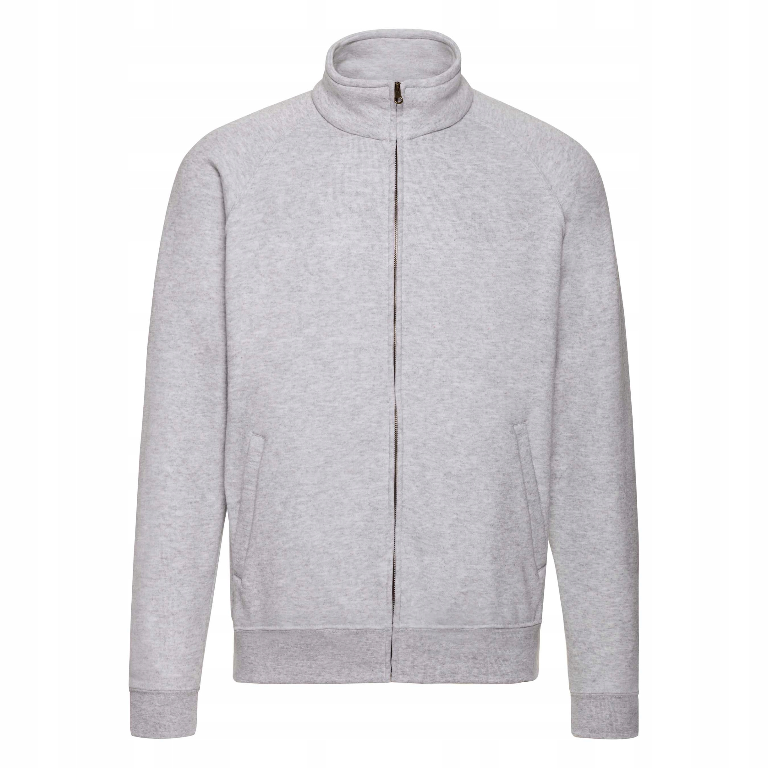 Pánská Rozepínací mikina Sweat Jacket Heather Grey vel. M