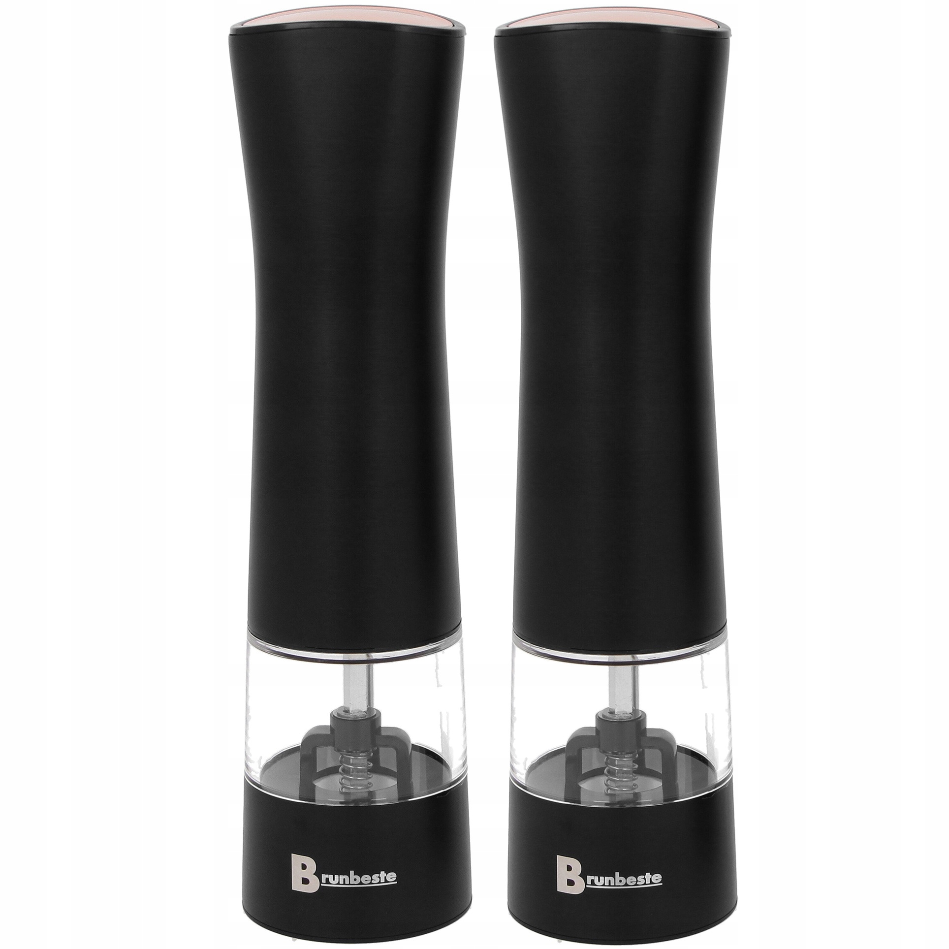 2x MŁYNEK ELEKTRYCZNY PODŚWIETLANY PIEPRZU SOLI