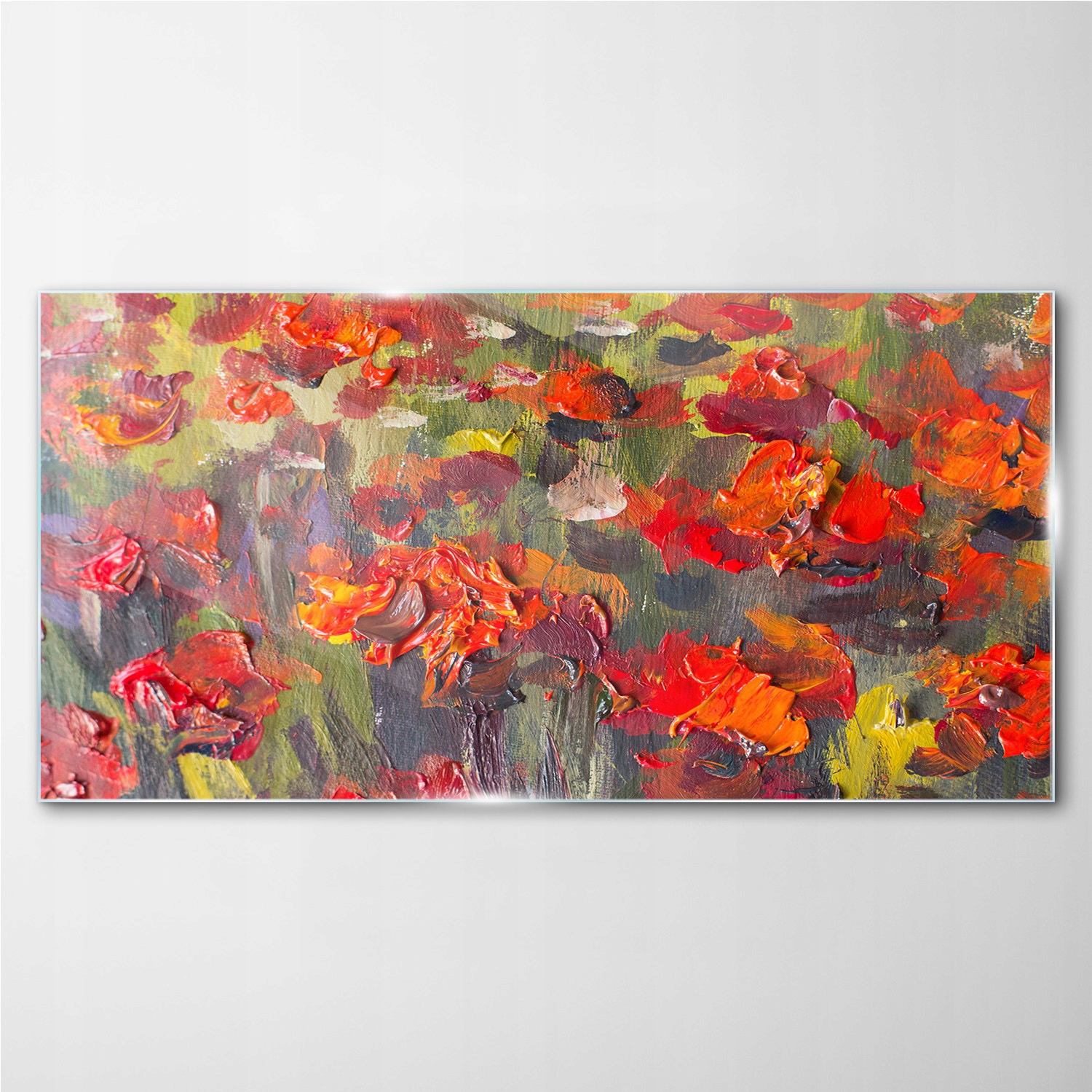 

Obraz szklany z nadrukiem Kwiaty maki 140x70 cm