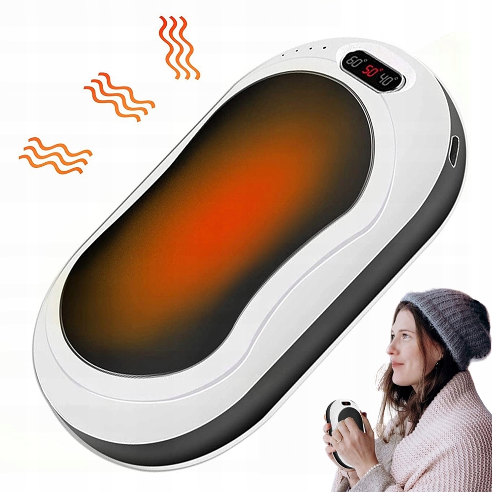 Usb Ogrzewacz do Rąk 40- 60°C Powerbank 6000mAh 2w1 hand warmer
