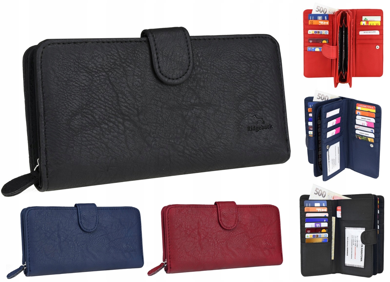 

Piękny Pojemny Portfel Damski Portmonetka PS132