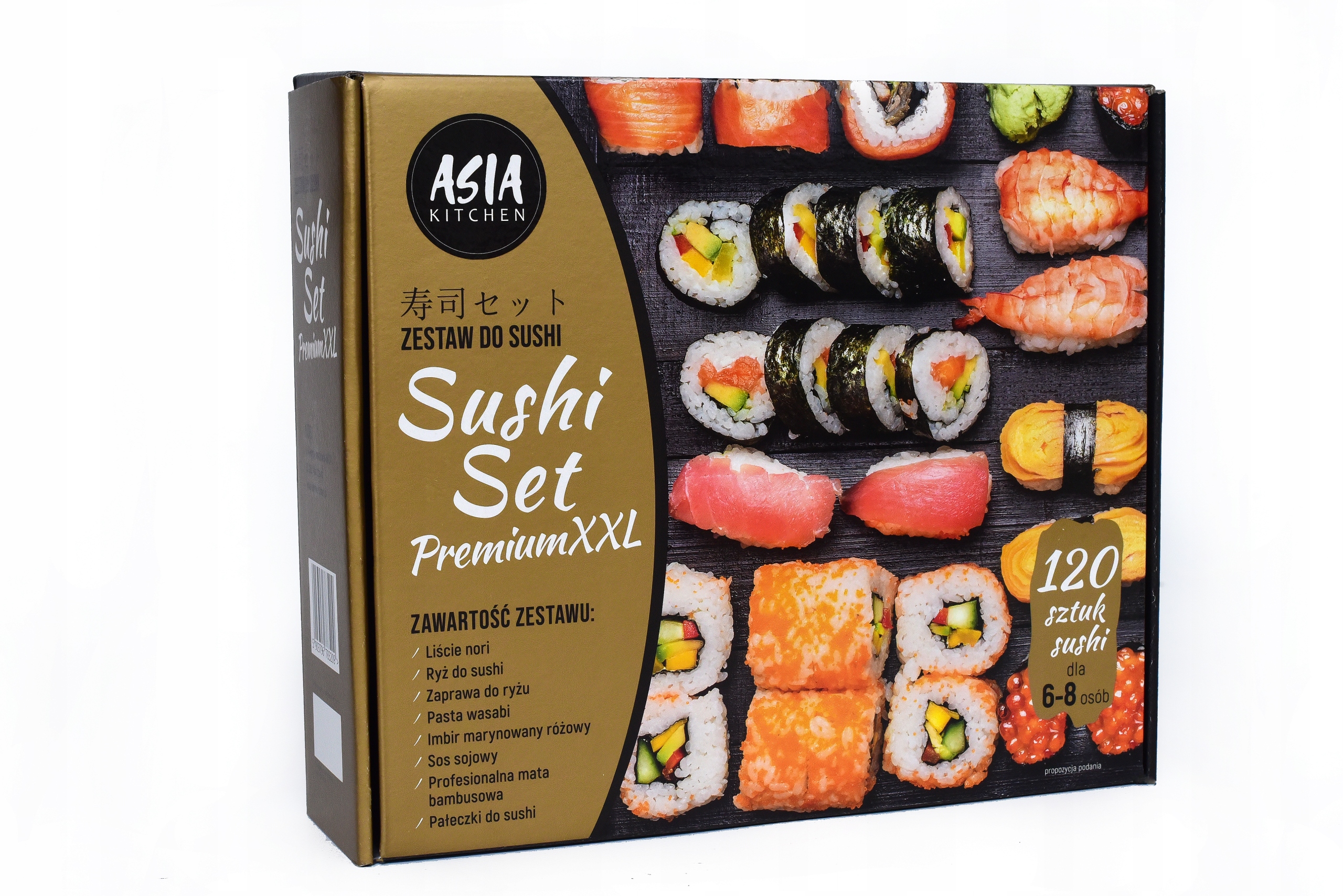 

Wielki zestaw sushi box 120 sztuk 6-8 osób