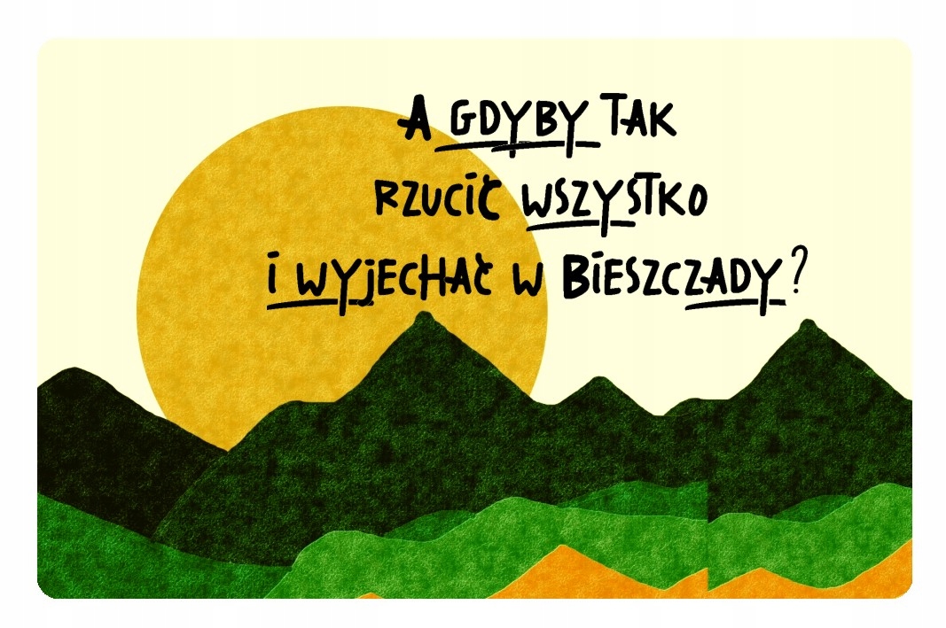 

Magnes na lodówkę rzucić wszystko Bieszczady