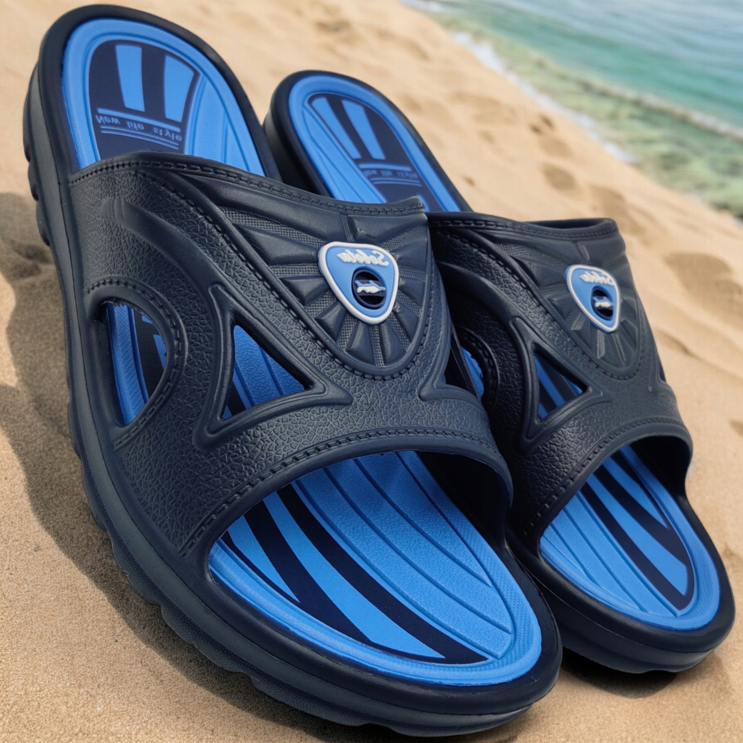 MĘSKIE KLAPKI BASENOWE KĄPIELOWE GUMOWE PIANKI EVA PO DOMU NA LATO LEKKIE Kod producenta 968 SOBSUNLYAL