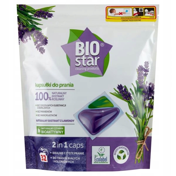 

Kapsułki do prania BioStar 736 g (32 sztuki)