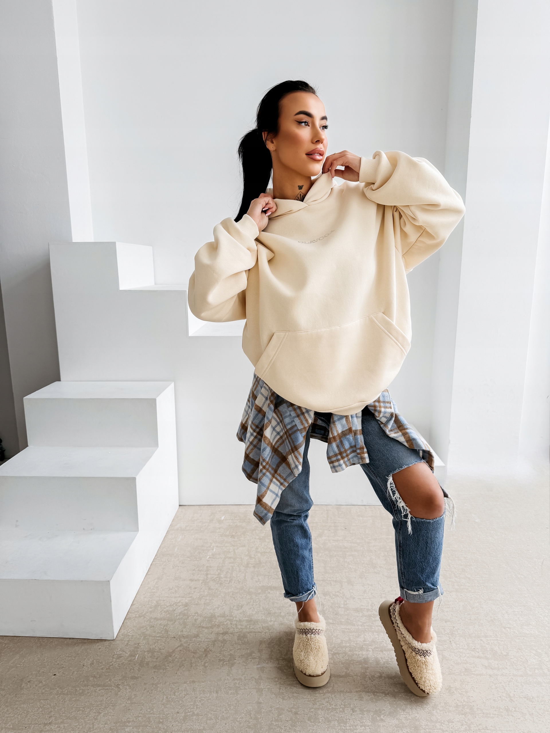 Mikina Milea Olavoga Kokosová Univerzální