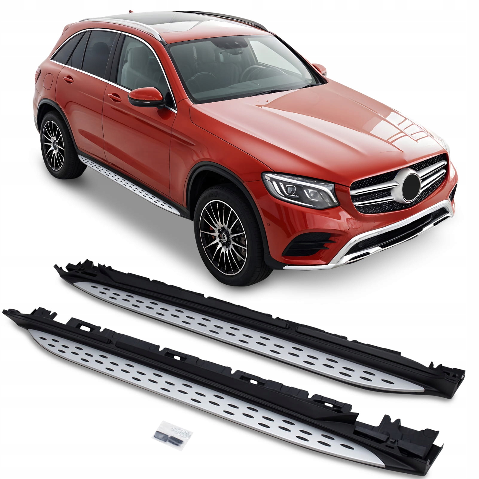 MERCEDES GLC 15-22 ПОРОГИ АВТОМОБІЛЬНІ ПІДНІЖКИ БІЧНЕ