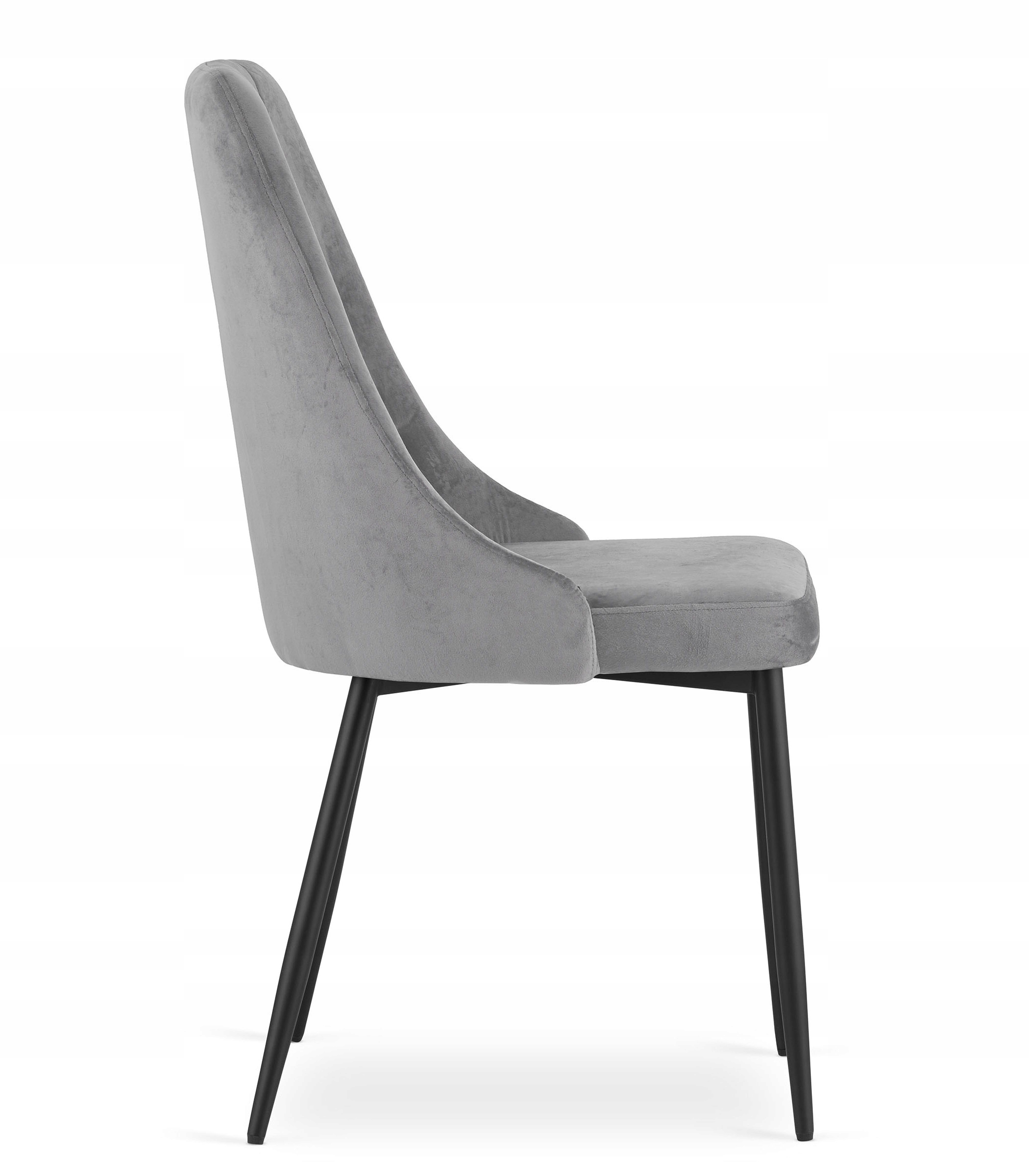 Krzesło ROSA tapicerowane aksamitne NOWOCZESNE Szerokość mebla 48.5 cm