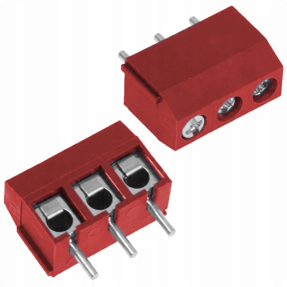 

Złącza Ark 3 Pin 5/3 Do Druku Czerwone 5-SZTUK