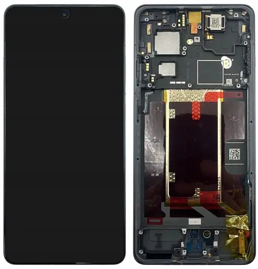 100% Originální LCD displej Service Pack Rámeček OnePlus 13R Černý