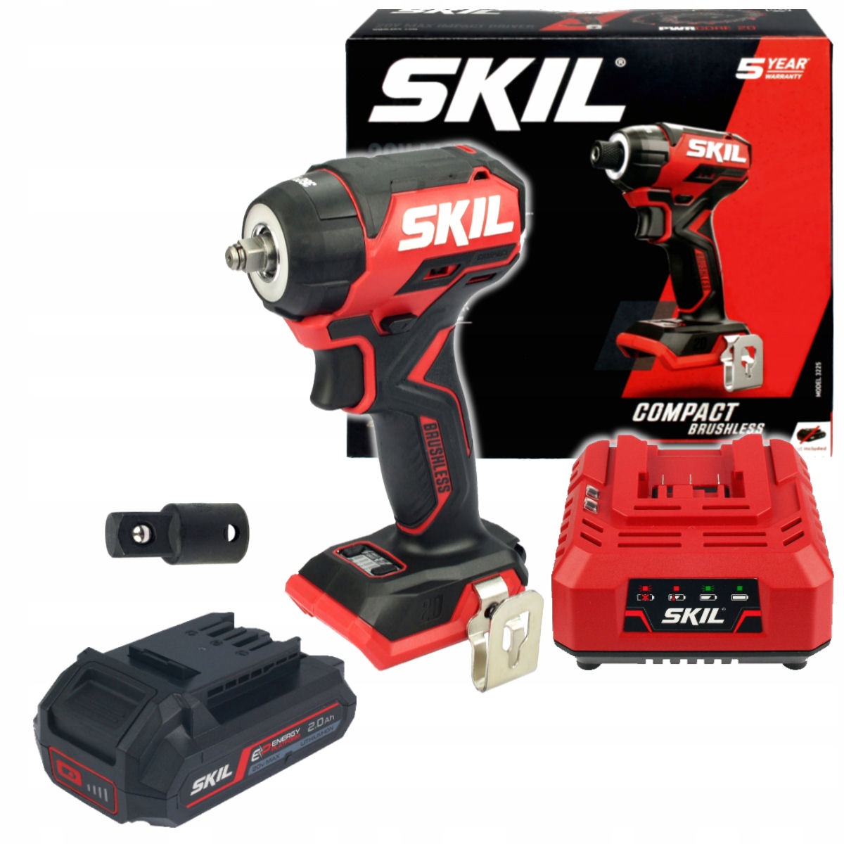 KLUCZ UDAROWY 3265 SKIL 1x2,0Ah BEZSZCZOTKOWA