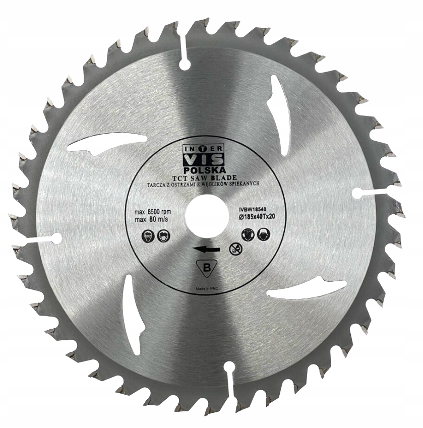 

Tarcza Widiowa Do Drewna 185 mm x 20 x 40T Widia