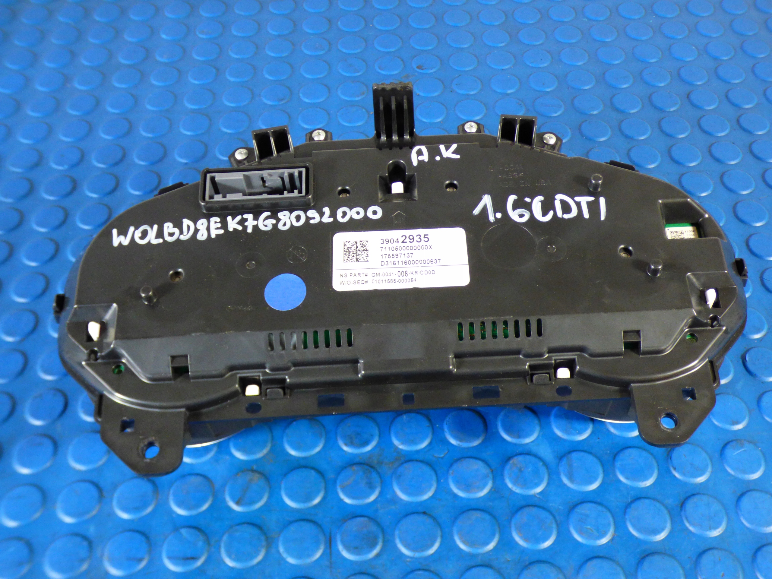 dials stBDB EUROPA 39042935 OPEL ASTRA K V 1.6CDTI