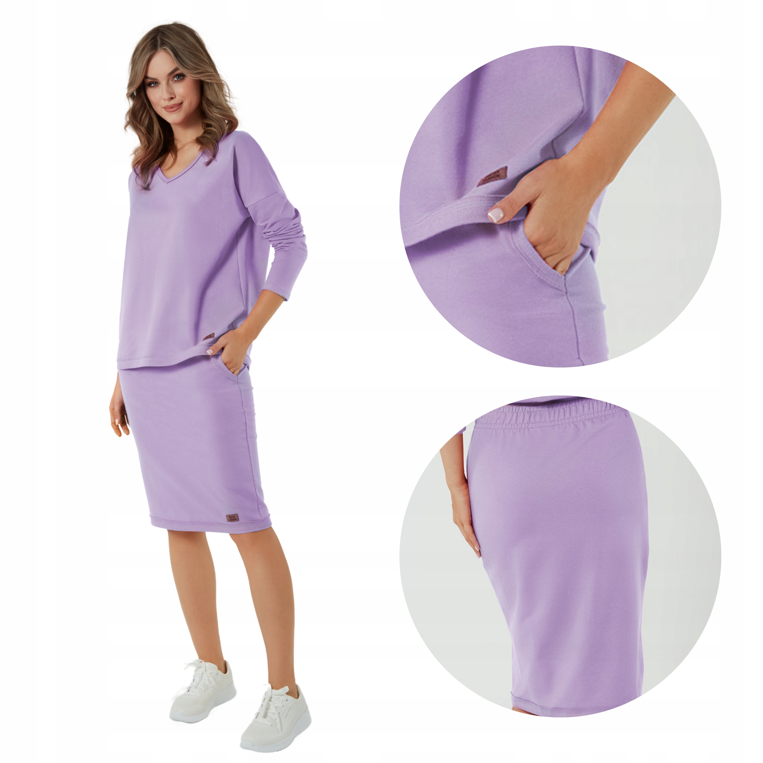 Dámská fialová midi Sukně velikost S Stella Italian Fashion