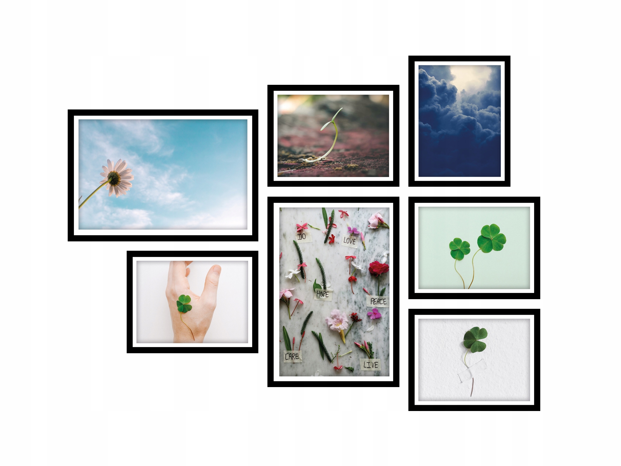 

Galeria ścienna Obraz Zestaw 7 plakatów MIX Wzorów