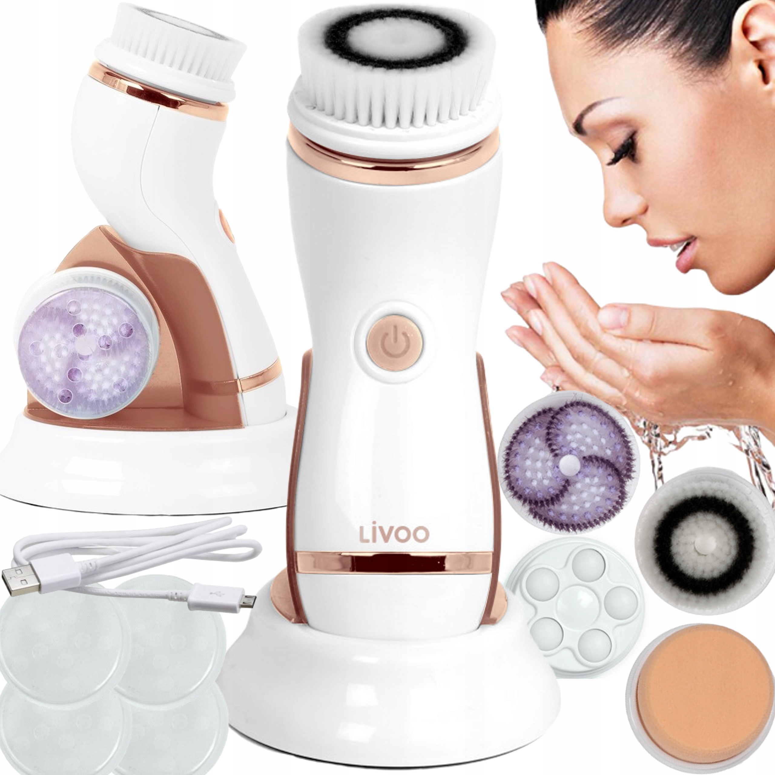 

szczoteczka szczotka do twarzy soniczna masażer