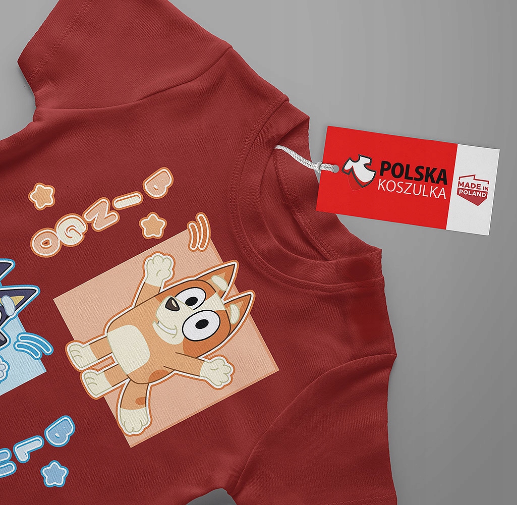 KOSZULKA DZIECIĘCA T-SHIRT DLA DZIECKA BLUEY BLUE 140 PREZENT JAKOŚĆ Kod producenta Bluzka T-Shirt Dziecięca Wzory Dziecięcy