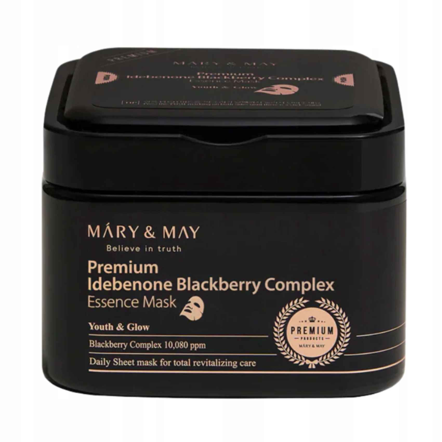 Mary&May Premium Idebenon Blackberry Complex Essence Mask sada 20 ks