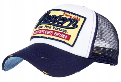 

Czapka z daszkiem bejsbolówka Western z siatką